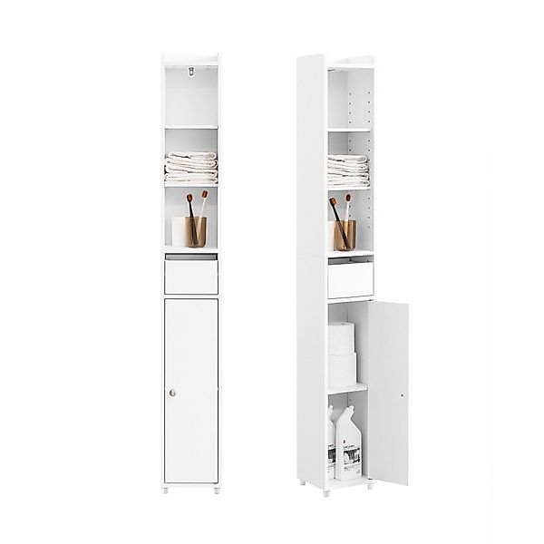 SoBuy Hochschrank BZR34-K, Badschrank schmal, Badezimmermöbel, günstig online kaufen
