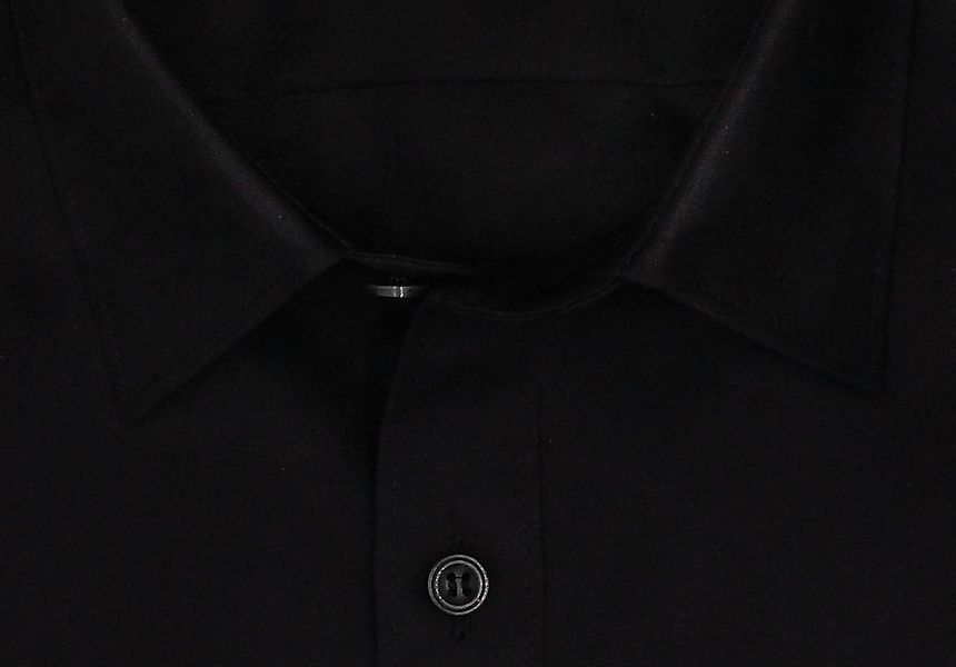 MARVELIS Langarmhemd, Body Fit, Schwarz Bügelleicht, 100 % Baumwolle günstig online kaufen