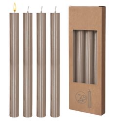 Spetebo Tafelkerze Echtwachs Stabkerzen geriffelt 8er günstig online kaufen