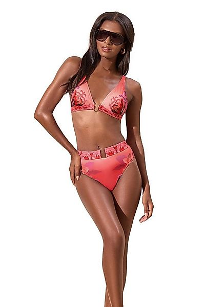 LIPSY Triangel-Bikini-Top Lipsy Florrie Bikinioberteil mit Print und Besatz günstig online kaufen