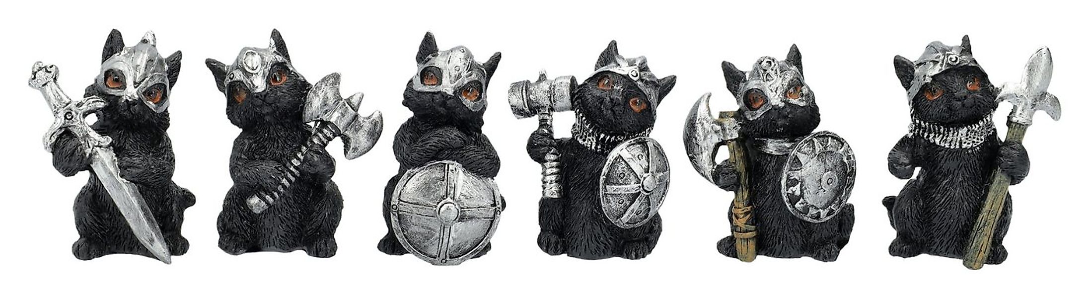 Figuren Shop GmbH Dekofigur Mittelalter Katzen Figuren – Ritter Dekofigur S günstig online kaufen