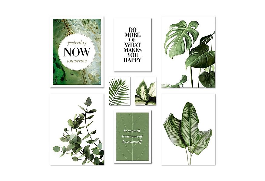 ARTFAVES Bilder-Collage Poster Set - ELEGANTE BOTANIK - Deko Wandbilder bot günstig online kaufen