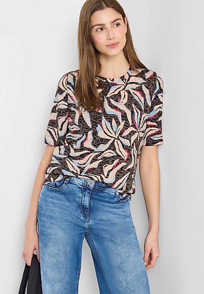 Cecil Rundhalsshirt mit Blumenprint günstig online kaufen