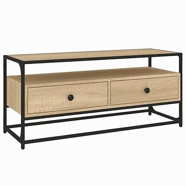 furnicato TV-Schrank Sonoma-Eiche 100x35x45 cm Holzwerkstoff (1-St) günstig online kaufen