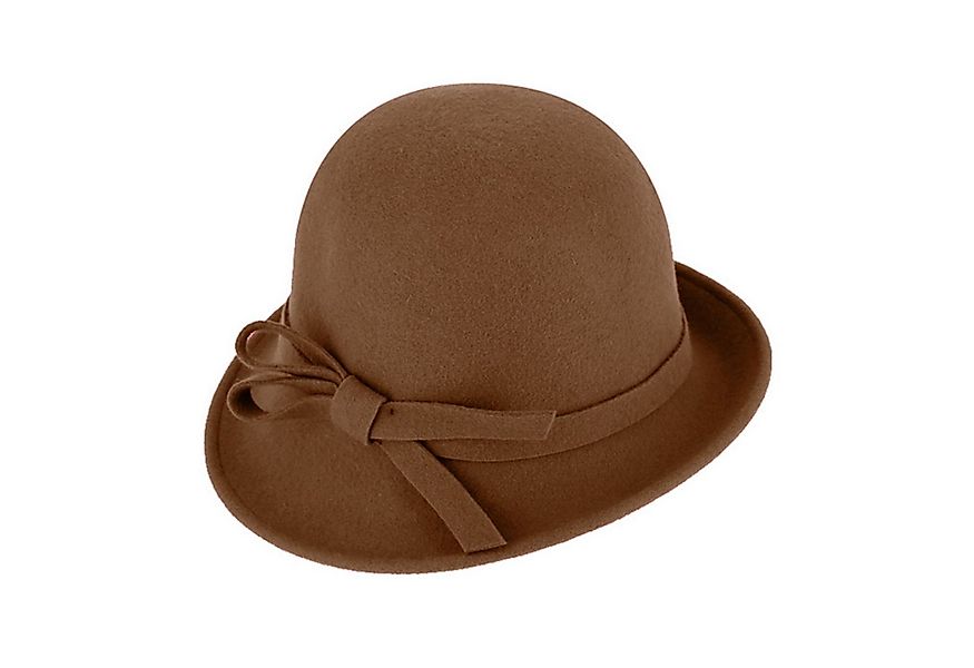 Fiebig Filzhut Unifarbener Wollfilzhut in asymmetrischer Glocke-Form günstig online kaufen