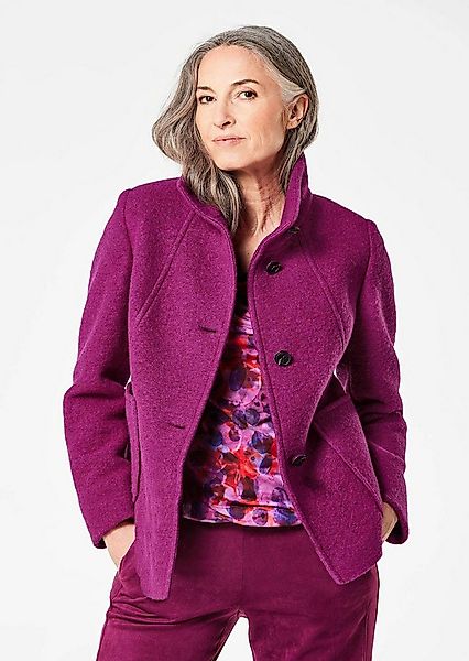 GOLDNER Wolljacke Elegante Kurzjacke mit Stehkragen Businessjacke mit Knopf günstig online kaufen