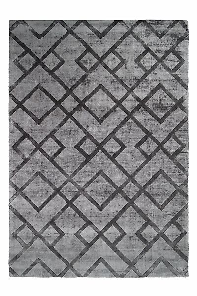 Kayoom Kurzflorteppich Luxury 310 Grau Anthrazit 160cm X 230cm günstig online kaufen