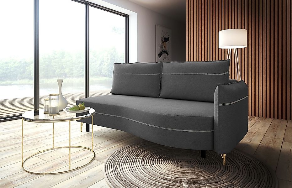 exxpo - sofa fashion Loungesofa "Ortis mit toller Kontrastnaht, Solitärmöbe günstig online kaufen