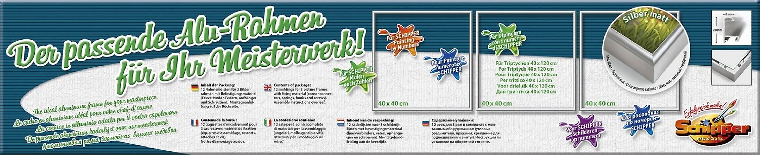 Schipper Bilderrahmen Malen nach Zahlen, Triptychon 120x40 cm, (Set, 3 St), günstig online kaufen