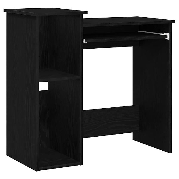 vidaXL Schreibtisch Schreibtisch mit Regalen Schwarz günstig online kaufen