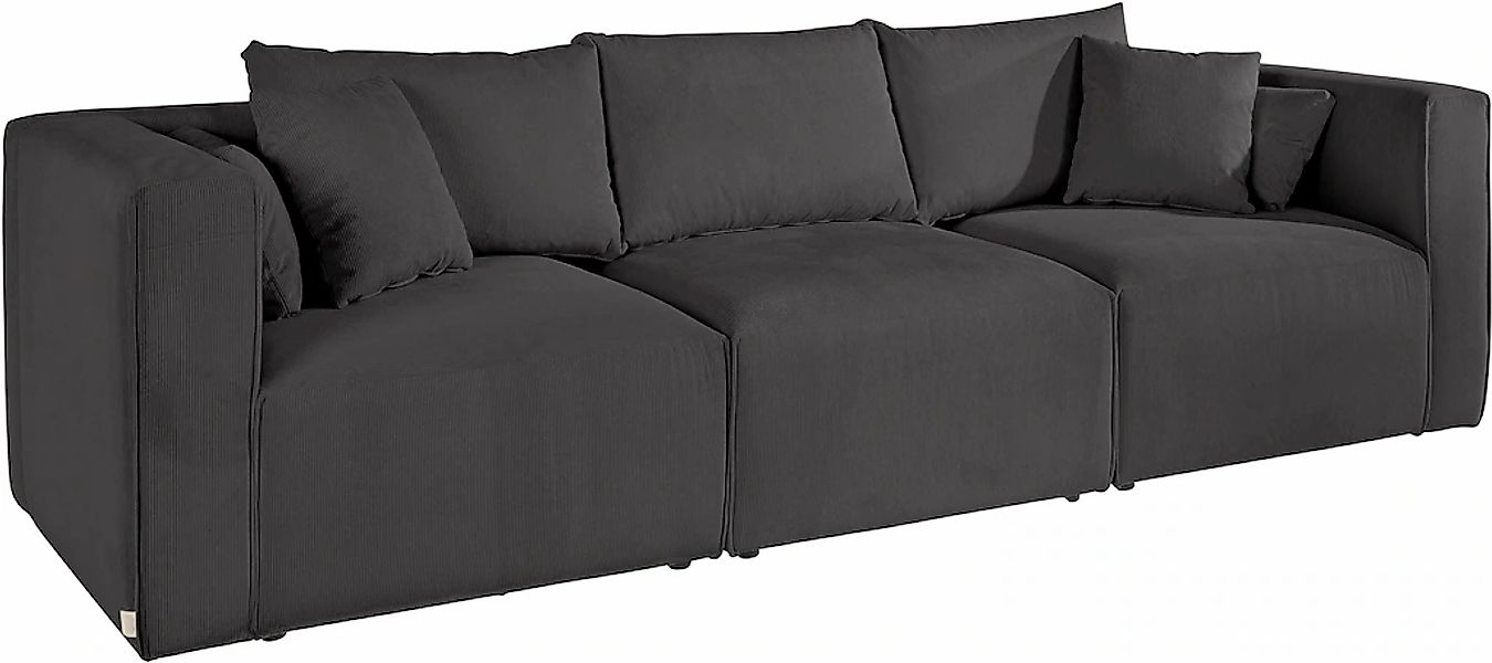 Home affaire 3-Sitzer "Comfine", zusammengesetzt aus Modulen, in 3 Bezugsqu günstig online kaufen