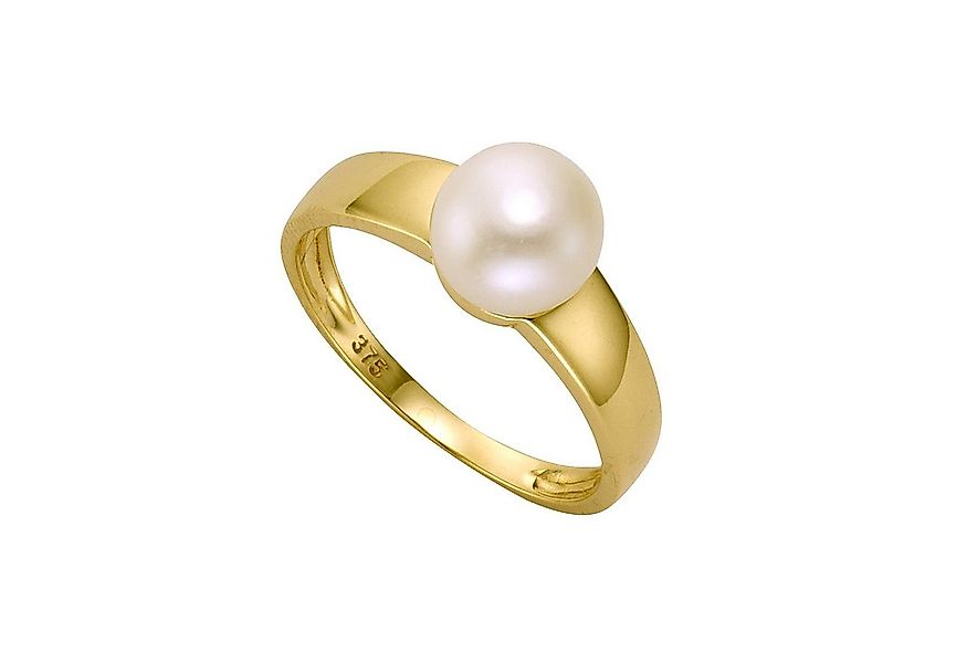 Fascination by Ellen K. Fingerring Gold 375 Perle weiß 7,5-8mm günstig online kaufen