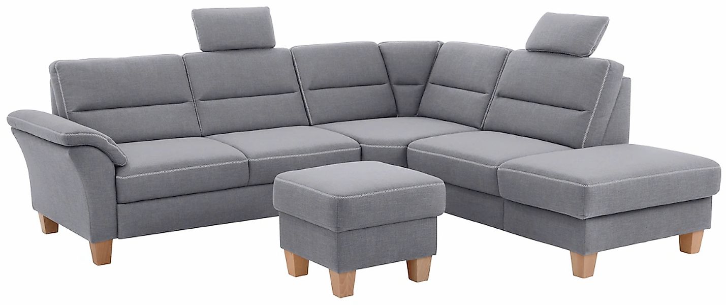 Home affaire Ecksofa »Soleo L-Form«, komfortabel durch Trapezecke mit Relax günstig online kaufen