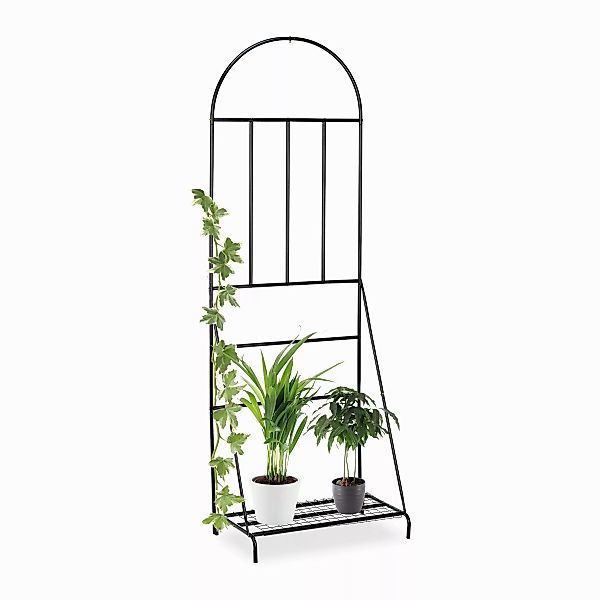 relaxdays Blumenständer Blumenregal mit Rankgitter günstig online kaufen