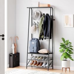 GarveeMore Garderobenständer Garderobenständer Kleiderständer mit Schuhbank günstig online kaufen