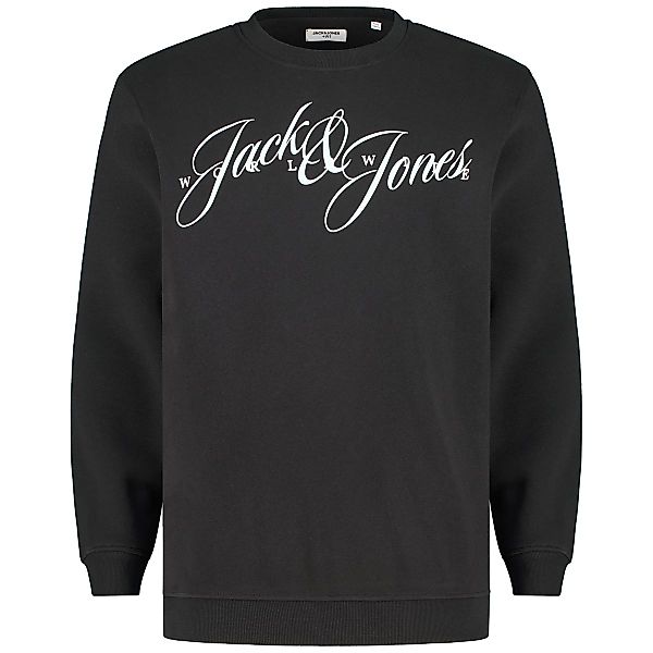 Jack&Jones Sweatshirt mit Label-Print Farbe schwarz Größe: 7XL günstig online kaufen