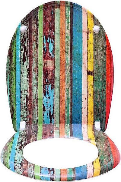 Woltu WC-Sitz (1-St), aus Duroplast Mehrfarbig Retro mit Absenkautomatik günstig online kaufen