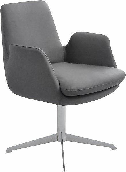 K+W Komfort & Wohnen Drehstuhl "Cube" () Rückholfunktion, Untergestell Edel günstig online kaufen