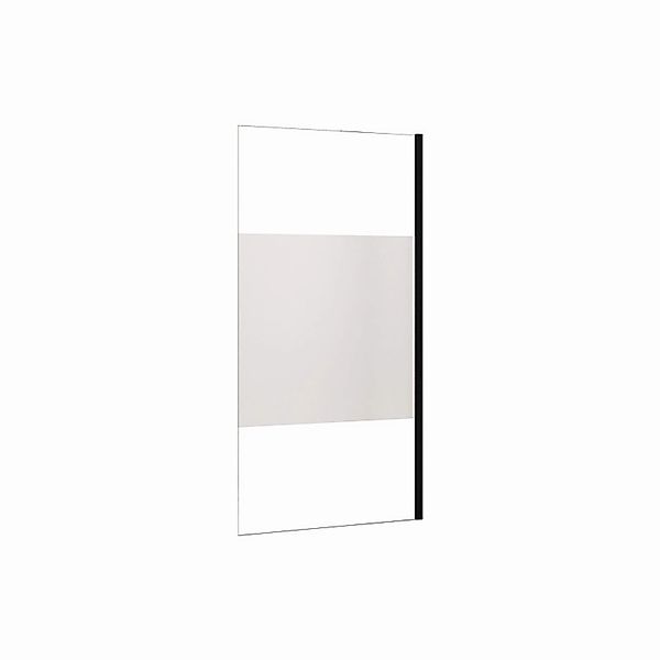 Duschparadies 85 x 200cm Walk in Dusche 8mm Nano Glas Duschwand Milchglasst günstig online kaufen