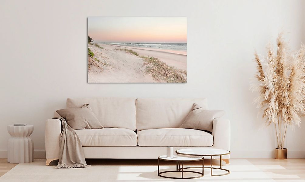 queence Acrylglasbild "Evek", Strand-Himmel-Düne-Deutschland-Gräser-Meer-Me günstig online kaufen