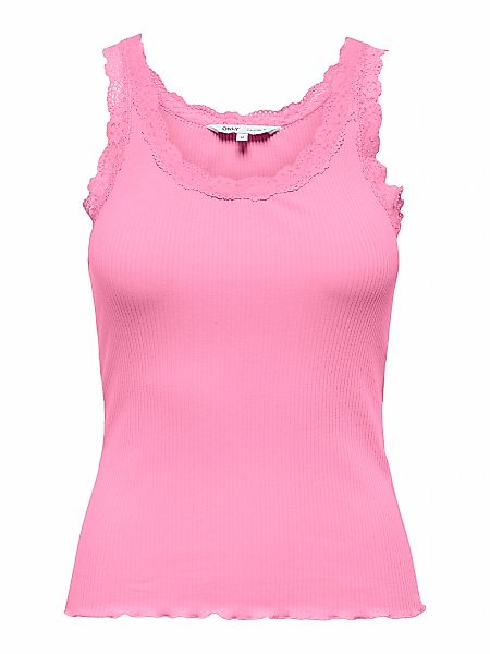 ONLY Tanktop "ONLSARA – Tanktop mit Spitzendetail am Ausschnitt" Baumwollmi günstig online kaufen