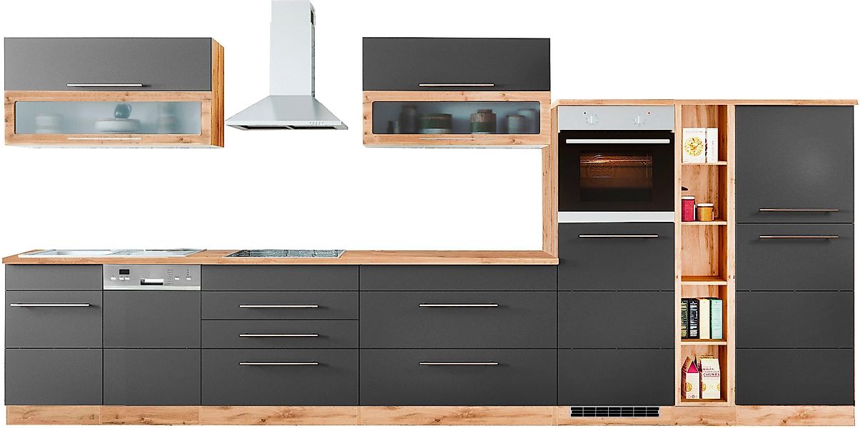 KOCHSTATION Küchenzeile "KS-Wien", Breite 440 cm, wahlweise mit E-Geräten u günstig online kaufen