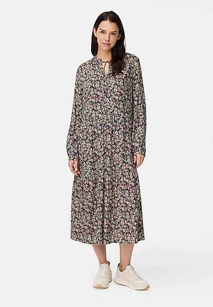 camel active Blusenkleid aus reiner Viskose Langarm Stehkragen (1-tlg) günstig online kaufen