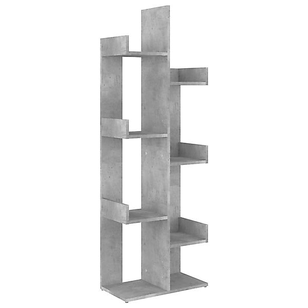 vidaXL Bücherregal Betongrau 48x25,5x140 cm Holzwerkstoff günstig online kaufen