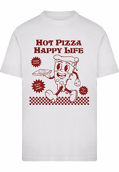 Merchcode T-Shirt "Merchcode Hot Pizza Happy Life Tee" 1 Stk. tlg. günstig online kaufen