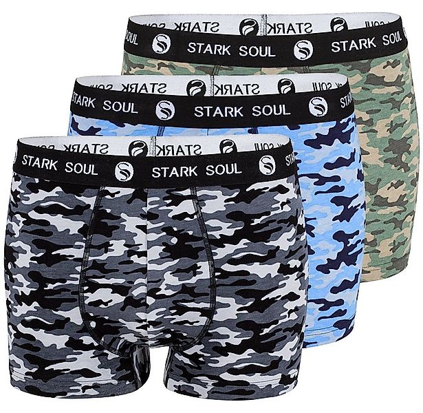 Stark Soul® Boxershorts 3'er Pack, Camouflage (3-St) in angenehmer Baumwoll günstig online kaufen