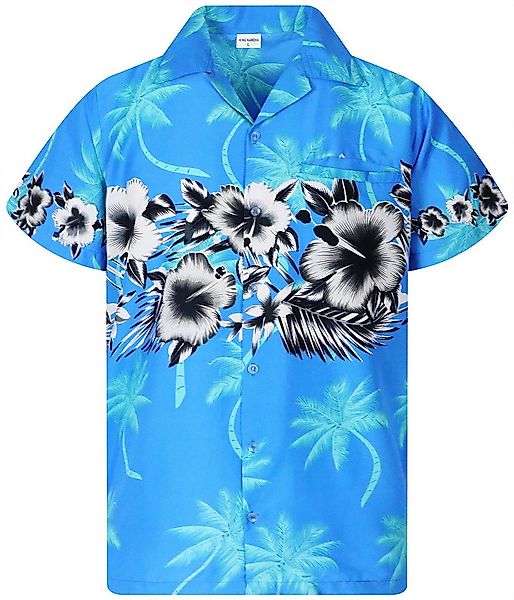 King Kameha Hawaiihemd Flower Chest Funky Hawaii-Hemd Herren Kurzarm Front- günstig online kaufen