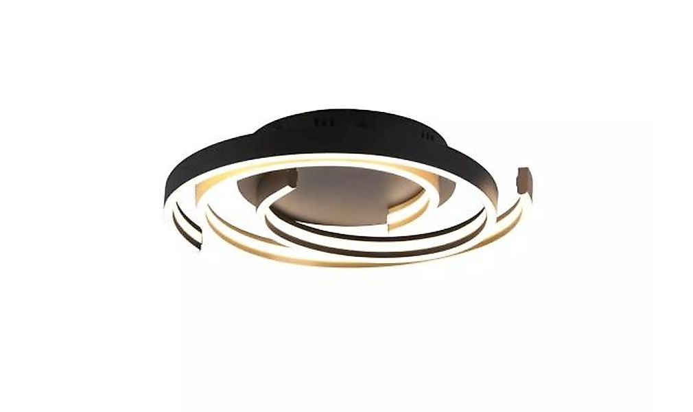 LED-Deckenleuchte inkl. Switch Dimmer Schwarz / Messing 1 Stück Metall Schw günstig online kaufen