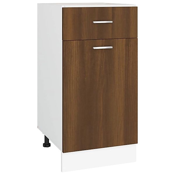 Vidaxl Unterschrank Mit Schublade Braun Eichen-optik 40x46x81,5 Cm günstig online kaufen