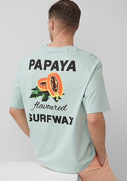 s.Oliver Kurzarmshirt T-Shirt Baumwoll-T-Shirt im Relaxed Fit mit Front- un günstig online kaufen