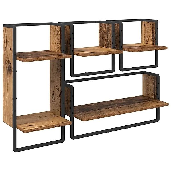 vidaXL Wandregal-Set 4-Tlg Altholz 65 x 25 x 30 cm Holzwerkstoff 882844 günstig online kaufen