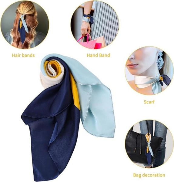 Coonoor Seidentuch Seidentuch Stirnband Quadratischer Haar-Bandanas-Schal günstig online kaufen