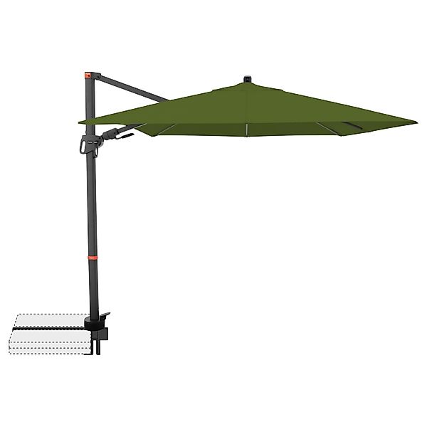 Doppler Ampelschirm MyZone 210 cm x 210 cm Kiwi mit Dreh- & Neigungsfunktio günstig online kaufen