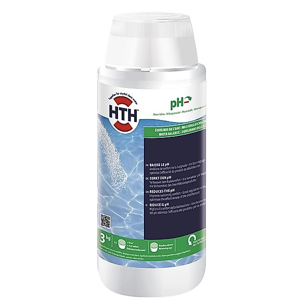 HTH pH Minus Mikrogranulat 3 kg pH Wert Senkung Rückstandsfrei alle Pool Ty günstig online kaufen