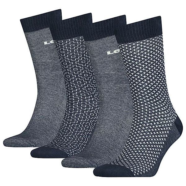 Levi´s ® Regular Cut Denim Geschenkbox Socken 4 Paare EU 39-42 Mood Indigo günstig online kaufen