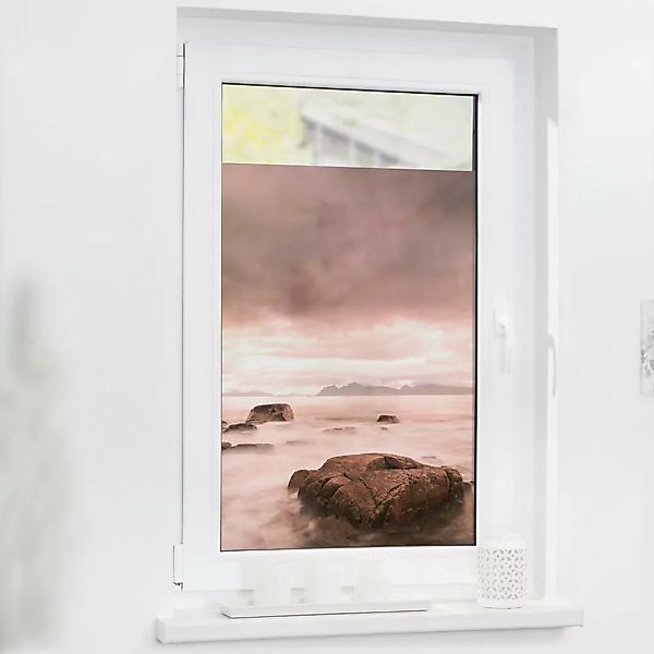 LICHTBLICK Fensterfolie Meer rot B/L: ca. 100x180 cm günstig online kaufen