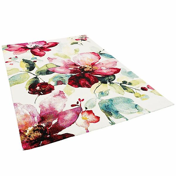 Pergamon Designer Teppich Brilliant Blumen Bunt 80x150cm günstig online kaufen