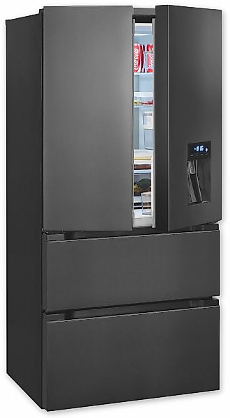 exquisit French Door FD490-160-WS-202E inoxlook-az "FD490-160-WS-202E inoxl günstig online kaufen