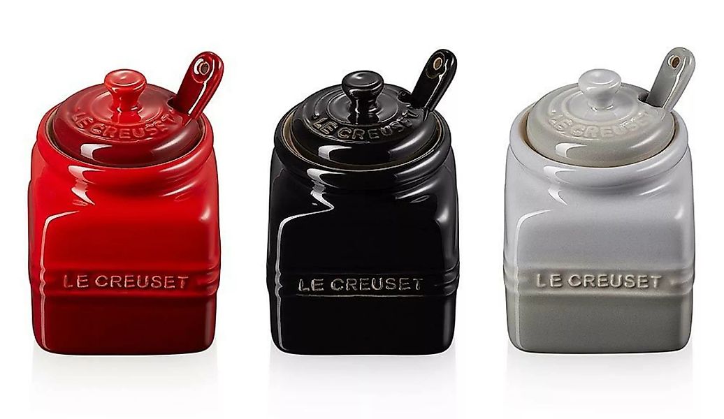 Le Creuset 3er-Set Mini-Saucentöpfchen mit Löffel Steinzeug günstig online kaufen