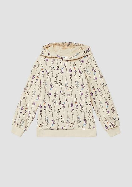 s.Oliver Sweatshirt Sweatshirt Hoodie mit floralem All-over-Print günstig online kaufen
