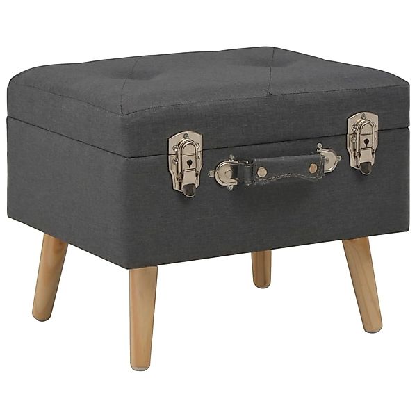 vidaXL Hocker mit Stauraum 3 Stk. Dunkelgrau Stoff günstig online kaufen