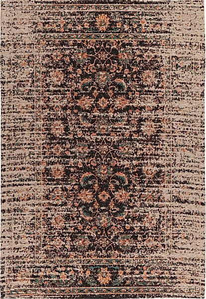 Padiro Teppich »Charme 225«, rechteckig, 5 mm Höhe, Chenille Flachgewebe im günstig online kaufen