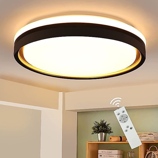 Nettlife LED Deckenleuchte Sternenhimmel Dimmbar Schwarz günstig online kaufen