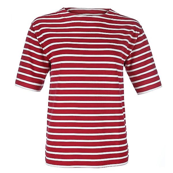 modAS Kurzarmshirt Bretonisches Damen-T-Shirt Ringelshirt U-Boot günstig online kaufen