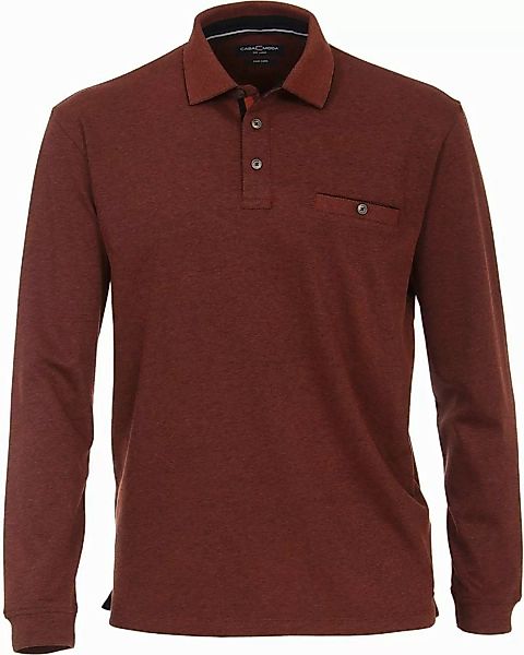 Casa Moda Poloshirt LS Dunkelrot - Größe 3XL günstig online kaufen