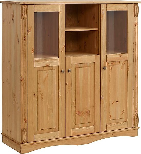 OTTO home Highboard Teresa (Maße (B/T/H): 119/40/120 cm), Vitrine, Türen mi günstig online kaufen